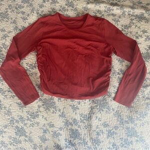 lululemon athletica Red Long Sleeve Top